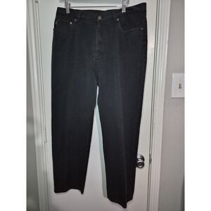 VTG Lauren Ralph Jeans Co Womens Classic 5 Pocket Straight Leg Jeans Sz 16 Black